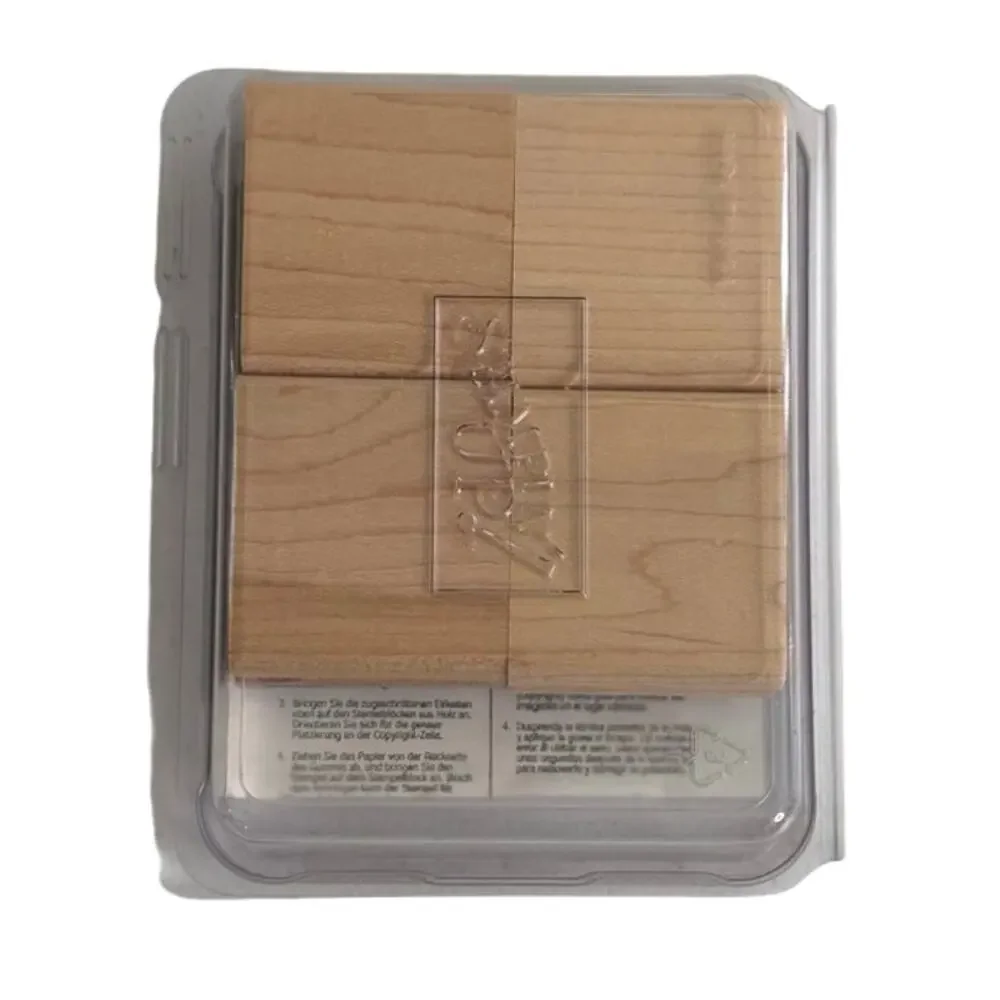New in box Stampin’ Up set of 4 rubber stamps “Mostly flowers” - Picture 2 of 7